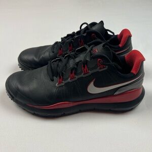 Nike Tiger Woods TW14 Mens Golf Shoes US 9 Black/Red